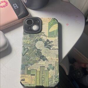 SHEIN Artistic Green Phone Case